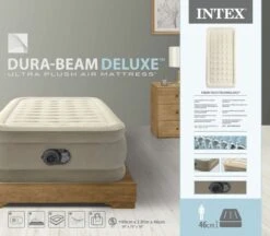 Intex Ultra Plush Luchtbed - Eenpersoons - Ingebouwde Elektrische Pomp -Camping Verkoopwinkel 1663 1900 64426nd pkg 2023 300
