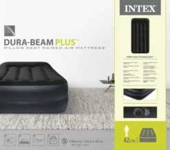 Intex Pillow Rest Raised Luchtbed - Eenpersoons -Camping Verkoopwinkel 1669 1900 64122nd pkg 2023 300