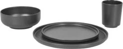 Bo-Camp Patom Melamine Serviesset - 16-delig - Antraciet -Camping Verkoopwinkel 486 1200 6181462 03