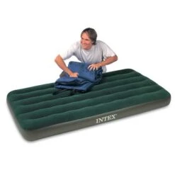 Intex Prestige Downy Luchtbed - Eenpersoons - Inclusief Batterijpomp -Camping Verkoopwinkel 66967 03