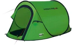 High Peak Vision 2 Pop-up Tent - 2 Persoons - Groen -Camping Verkoopwinkel 754 1200 4001690101080