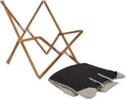 Bo-Camp Urban Outdoor Bloomsbury Vlinderstoel - Beige - L -Camping Verkoopwinkel 900 1148 1200354 06