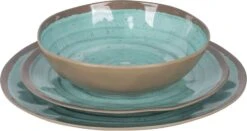 Bo-Camp Halo Melamine Serviesset - 12-delig - Aqua -Camping Verkoopwinkel 900 1327 6181392 05