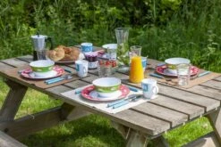 Bo-Camp Happy Camp Melamine Serviesset - 12-delig -Camping Verkoopwinkel 900 1350 6181380 07