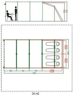 Coleman Vail Tunneltent - 4 Persoons -Camping Verkoopwinkel 972 1900 coleman vail tunneltent 4 persoons 2