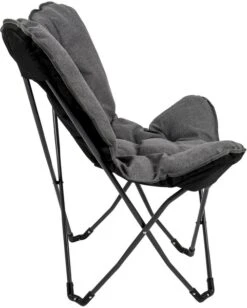 Bo-Camp Urban Outdoor Grainger Vlinderstoel - Antraciet -Camping Verkoopwinkel bo camp grainger vlinderstoel grijs 8
