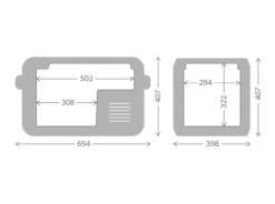 Dometic CFX3 35 Compressor Koelbox - 32 Liter -Camping Verkoopwinkel cfx3 35