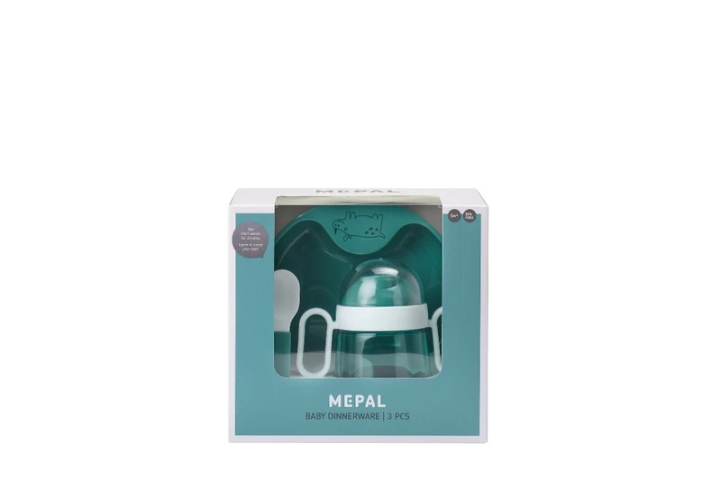 Mepal Mio Babyserviesset - 3-delig - Turquoise 2 Mepal Mio Babyserviesset - 3-delig - Turquoise - Afbeelding 2