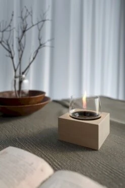 Tenderflame Poppy 14 Tafelhaard - Wit -Camping Verkoopwinkel poppy 14 oak white patina sfeer op maat 3