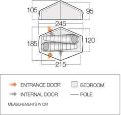 Vango Nevis 200 Tunneltent - 2 Persoons -Camping Verkoopwinkel vango nevis 200 2